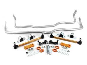 ES#3980839 - BWK019 - Complete Sway Bar Vehicle Kit - Complete kit includes 26mm front sway bar, 24mm rear sway bar, high-quality end links, and mounting hardware - Activate More Grip! - Whiteline - Audi Volkswagen