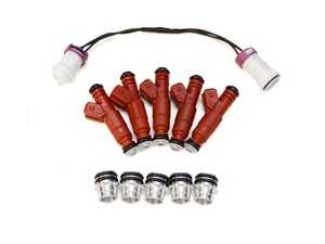 ES#4020035 - 034-106-3020 - 7A EFI Injector Adapter Kit - Upgrades the failure-prone factory 7A fuel injectors with modern high impedance Bosch fuel injectors - For B3 Audi 80/90/Coupe Quattro I5 20v engines - 034Motorsport - Audi