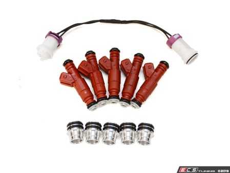ES#4020035 - 034-106-3020 - 7A EFI Injector Adapter Kit - Upgrades the failure-prone factory 7A fuel injectors with modern high impedance Bosch fuel injectors - For B3 Audi 80/90/Coupe Quattro I5 20v engines - 034Motorsport - Audi