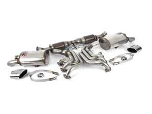 ES#3659486 - 993ssfullKT1 - 993 Performance Complete Exhaust System - Race Mufflers - Includes Performance Headers, High Flow Catalytic Converters, Race Mufflers, and Polished Exhaust Tips - Supersprint - Porsche