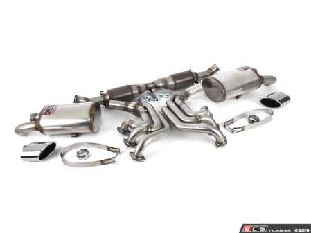 ES#3659486 - 993ssfullKT1 - 993 Performance Complete Exhaust System - Race Mufflers - Includes Performance Headers, High Flow Catalytic Converters, Race Mufflers, and Polished Exhaust Tips - Supersprint - Porsche