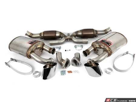 ES#3659490 - 993SSKT1 - 993 Performance Exhaust System - Race Mufflers - High Flow Catalytic Converters, Race Mufflers, and Polished Tips - Supersprint - Porsche
