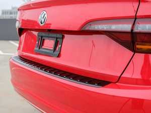 ES#3981445 - 17A061195B041 - Bumperdillo Rear Bumper Protection Plate - Gloss Black - Plastic protective strip for the top of your rear bumper cover - Genuine Volkswagen Audi - Volkswagen