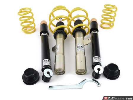 ES#3241057 - 132200atKT - ST X Performance Coilover System - Fixed Damping 132200AT With or Without EDC - Height adjustable with average lowering of 1.0" - 2.0" F. & 1.2" - 2.2" R. - Suspension Techniques - MINI