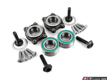ES#3659333 - 8E0498625BKT1 - Complete Wheel Bearing Kit - All-inclusive kit includes bearings, axle bolts, and securing bolts for all four corners of the vehicle - Genuine Volkswagen Audi - Audi