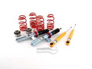 ES#8428 - 29225-1 - Ultra Low Coilover Kit - Fixed Dampening - For aggressive lowering. Height adjustable from 2.0"-4.0" on average - H&R - Volkswagen