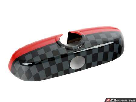 ES#2714922 - 51162353317 - JCW Pro Cover Rearview Mirror - Attaches to the back of the center mirror : alarm system. Manual dip. - Genuine MINI - MINI