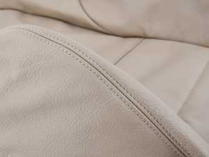 ES#143369 - 52108255582 - E46 Leather Backrest Cover - Right - Hellbeige - Genuine BMW - BMW