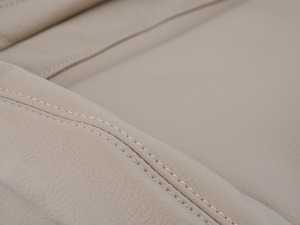 ES#143361 - 52108255572 - E46 Leather Seat Cover - Right - Hellbeige - Genuine BMW - BMW