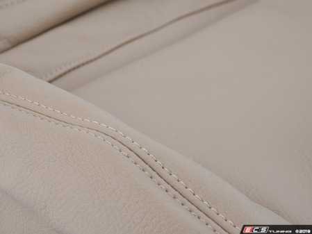 ES#143361 - 52108255572 - E46 Leather Seat Cover - Right - Hellbeige - Genuine BMW - BMW