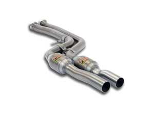 ES#3638914 - 525332 - Center Exhaust Twin Pipes - High Flow Catalytic Converters - Improve your exhaust flow and horsepower - Supersprint - BMW