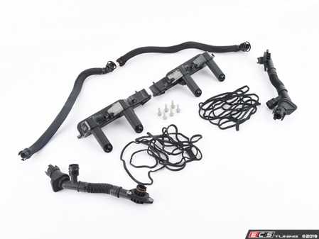 ES#3508300 - 11158636540KT - Oil Separator kit - Includes both oil separators, valve cover gaskets and hoses - Assembled By ECS - BMW