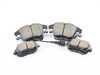 ES#3691485 - eur1375KT1 - Front & Rear Euro Ceramic Brake Pad Kit - Ceramic composite developed to meet low dust & noise requirements, includes front and rear pads - Akebono - Audi Volkswagen