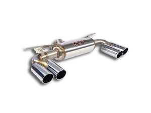 ES#3142940 - F523626 - Supersprint Sport Valved Muffler - Polished Round Tips - Eliminate exhaust restrictions for more power and a sportier exhaust tone! - Supersprint - BMW