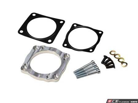 ES#4029399 - 034-112-1002 - Throttle Body Adapter - This CNC machined billet aluminum throttle body adapter allows you to install an OBD2 12V VR6 throttle body onto an OBD1 12V VR6 engine. - 034Motorsport - Volkswagen