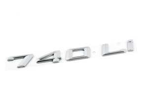 ES#2100921 - 51147187129 - F02 Model Emblem - 740Li - Genuine BMW - BMW