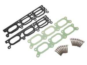 ES#4029537 - 034-108-9003LP - Phenolic Intake Manifold Spacer - Large Port  - Includes 16 longer high grade bolts and 4 gaskets, everything you need to convert. - 034Motorsport - Audi Volkswagen