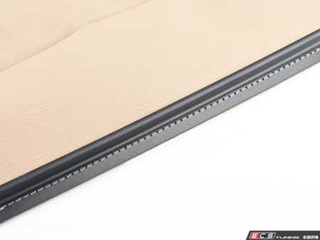 ES#143360 - 52108255571 - E46 Leather Seat Cover - Left - Hellbeige - Genuine BMW - BMW