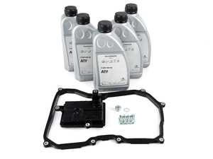 ES#3146350 - 09G325429EKT - 6-Speed automatic transmission service kit - without Service Tool - Includes genuine OEM fluid, filter and a pan gasket for a complete service. - Genuine Volkswagen Audi - Volkswagen