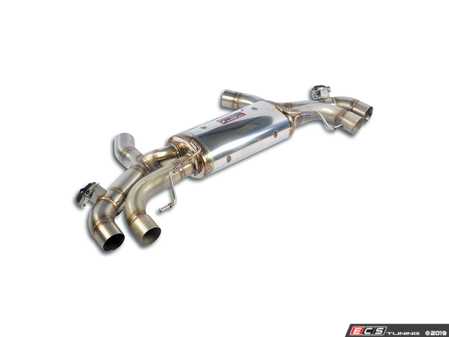 ES#3677954 - 525204KT - Performance Muffler With Connecting Pipes - Eliminate exhaust restrictions, free up power, and give your BMW a much more aggressive exhaust tone! - Supersprint - BMW