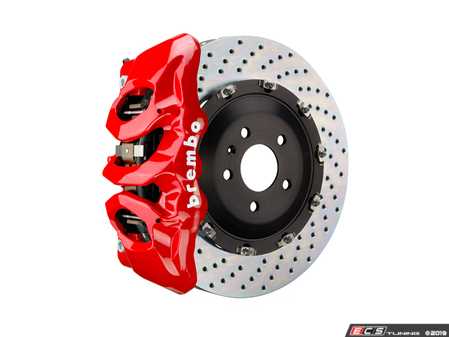 ES#4030515 - A90BBKGTB - Front Brembo GT Big Brake Kit (380x34mm) - Featuring 6 piston B-M6 powdercoated calipers, 380X34mm rotors, Brembo high-performance pads, and all necessary hardware in a pre-assembled kit. - Brembo - BMW