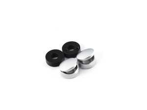 ES#2707227 - ZAW098801XZ2 - Frame Hardware Hider Caps - Covers all hardware to enhance the beauty of the license plate frame or marque plate. - Genuine Volkswagen Audi - Audi Volkswagen