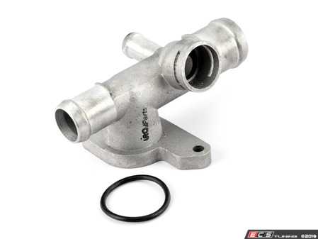 ES#4017660 - 06A121132APRM - Coolant Hose Flange  - Made from high strength aluminum vs the OEM plastic prone to failure - URO Premium - Audi