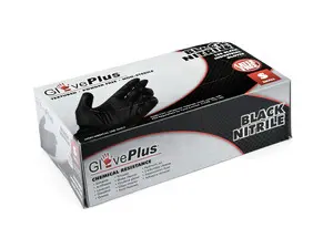 ES#3674423 - GPNB42100 - GlovePlus Black Nitrile Gloves - Box of 100 - Small - Keeps hands free of dirt and oil while maintaining durability, size small. - Ammex - Audi BMW Volkswagen Mercedes Benz MINI Porsche