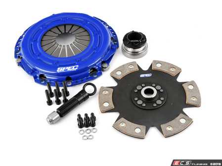 ES#2570128 - SA863 - Stage 3 Clutch Kit - Features a 6 puck, rigid hub disc with a torque rating of 620 ft/lbs - Spec Clutches - Audi