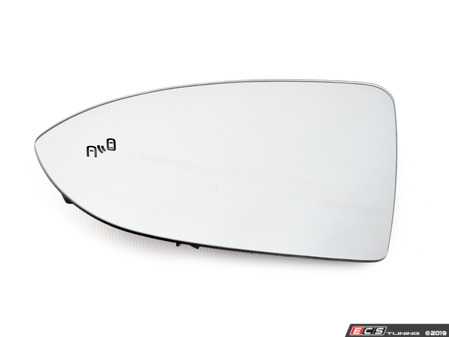 ES#2955814 - 5G0857521P - Heated Mirror Glass - Left - Factory replacement mirror glass - Genuine Volkswagen Audi - Volkswagen
