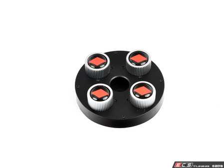 ES#3709290 - ZAW071801M - Red Audi Sport Logo Valve Stem Caps - Includes four iconic Audi Sport logo valve stem caps - Genuine Volkswagen Audi - Audi