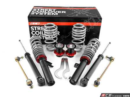 ES#3178076 - 021545ECS01A - MK6 Jetta ECS Street Coilover System  - (NO LONGER AVAILABLE) - Take control of your ride while going low with our sport-tuned coilover system! - ECS - 