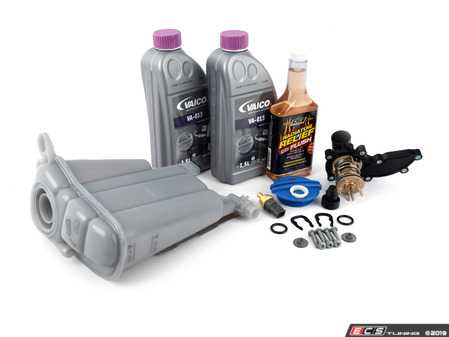 ES#2678365 - 06E121111ADKT2 - Cooling System Refresh Kit - Level 2 - Replace your thermostat, temp sensor, and expansion tank after performing a proper coolant system flush! - Assembled By ECS - Audi