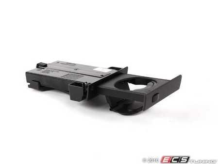 ES#117345 - 51457063181 - Right Dashboard Cup Holder Assembly - Gray - Includes faceplate/cover - Genuine BMW - BMW