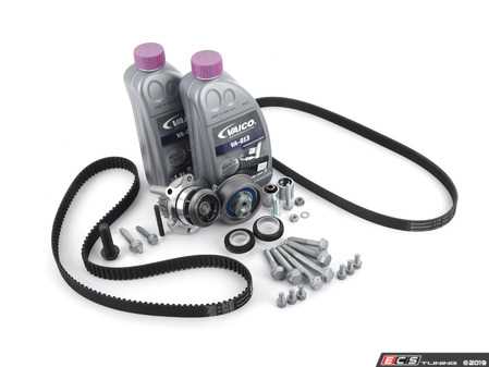 ES#2538517 - 06F198001WAFWH - Ultimate Plus Timing Belt Kit - Includes coolant, all necessary hardware, engine seals and motor mount bolts - Assembled By ECS - Audi Volkswagen