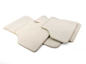 ES#3457032 - 51476987023 - E60/61 Floor Mat Set - Cream Beige - (NO LONGER AVAILABLE) - Complete set of four - Genuine BMW - 