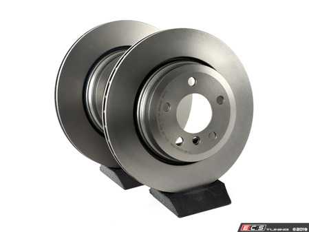 ES#3988075 - 34213332217bKT - Rear Brake Rotor Set - (NO LONGER AVAILABLE) - A pair of high quality coated rotors for rust resistance - Brembo - 