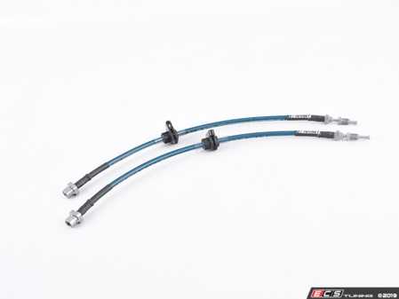 ES#4031237 - 027617TMS01 - Turner Motorsport Stainless Steel Brake Lines - Front - Sporting new low profile hardware! Finished with a new zinc-nickel coating for exceptional corrosion resistance. DOT compliant and made in USA! - Turner Motorsport - BMW MINI