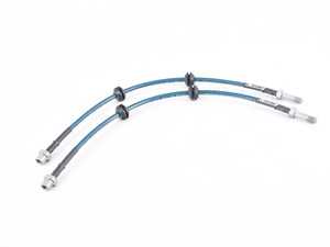ES#4030672 - 027617TMS02 - Turner Motorsport Stainless Steel Brake Lines - Rear - Sporting new low profile hardware! Finished with a new zinc-nickel coating for exceptional corrosion resistance. DOT compliant and made in USA! - Turner Motorsport - BMW MINI