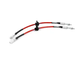 ECS Exact Fit Stainless Steel Brake Lines - Front