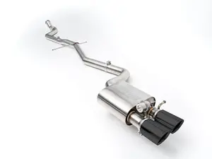 Audi B8/B8.5 A4 2.0T Non-Resonated Valved Cat-Back Exhaust System - Single Exit Dual 3.5