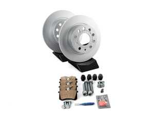 ES#2953911 - 5Q0698451E1KT - Rear Brake Service Kit (253x10) - Featuring Genuine rotors and pads - Genuine Volkswagen Audi - Volkswagen