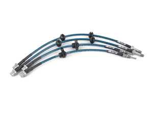 ES#4031249 - 027617tmsKT1 -  Turner Motorsport Stainless Steel Brake Line Complete Set - Made in USA! DOT compliant! Low profile hardware with superior coating for corrosion resistance! Front and rear lines. - Turner Motorsport - MINI