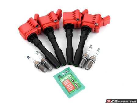 ES#4033282 - ms100192kt3KT - Performance Ignition Service Kit - Features APR Upgraded Ignition Coils and Brisk Silver Racing ER12s plugs, ensuring a stronger and more consistent spark! - Assembled By ECS - Audi Volkswagen