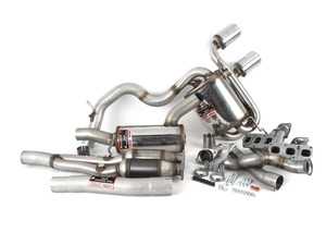 ES#3426570 - 765310 - MK5 R32 2.75" Complete Exhaust System - Street Performance Pack - Stainless steel resonated complete exhaust system with round, 4" polished tips - Supersprint - Volkswagen