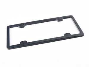 ES#2199530 - 61020 - License Plate Frame - Black - Universal - WeatherTech - Audi BMW Volkswagen Mercedes Benz MINI