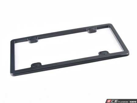 ES#2199530 - 61020 - License Plate Frame - Black - Universal - WeatherTech - Audi BMW Volkswagen Mercedes Benz MINI