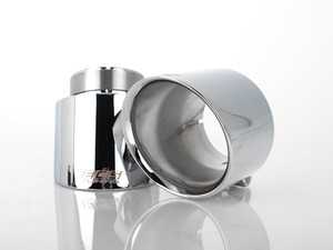 ES#3623910 - 024383ecs01-01KT - MK6 / MK7 GTI 4.0" OE Fit Exhaust Tips - Chrome - Pair - A pair of direct-fit exhaust tips for your VW MK6/MK7 GTI OE exhaust system - ECS - Volkswagen