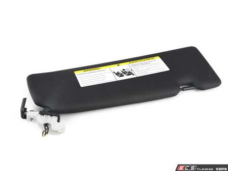ES#2805181 - 51448061845 - Sun Visor with Label - Left - Black - Genuine BMW - BMW