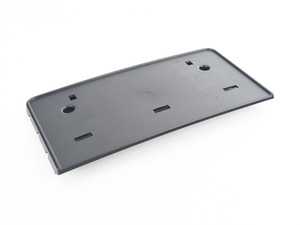 ES#3607757 - 8W0807285AL9B9 - Front License Plate Bracket - Satin Black  - Keep a clean look and add a place for your plate - Genuine Volkswagen Audi - Audi